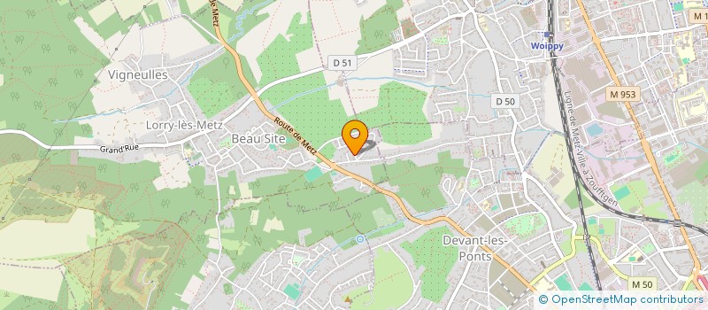 localisation de l'entreprise MONSIEUR HUGO NOEL  LORRY-LES-METZ