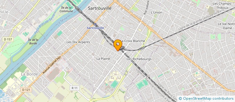 localisation de l'entreprise MONSIEUR HUGO NOGUEIRA  SARTROUVILLE