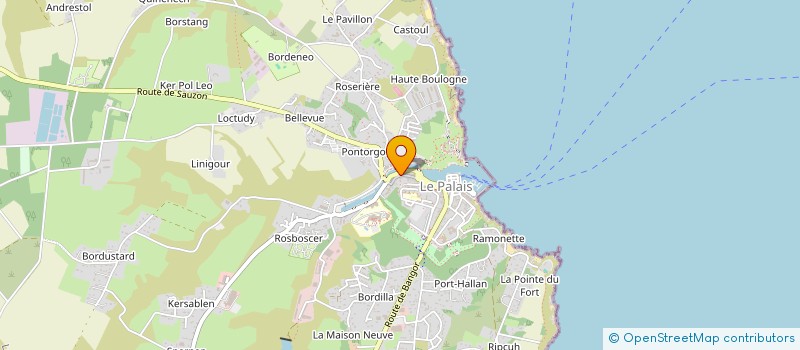 localisation de l'entreprise MONSIEUR HUGO NOLF  LE PALAIS