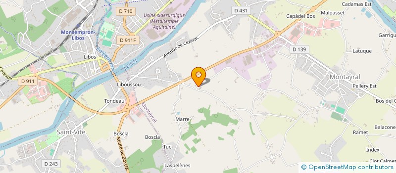 localisation de l'entreprise MONSIEUR HUGO NOVAIS  MONTAYRAL