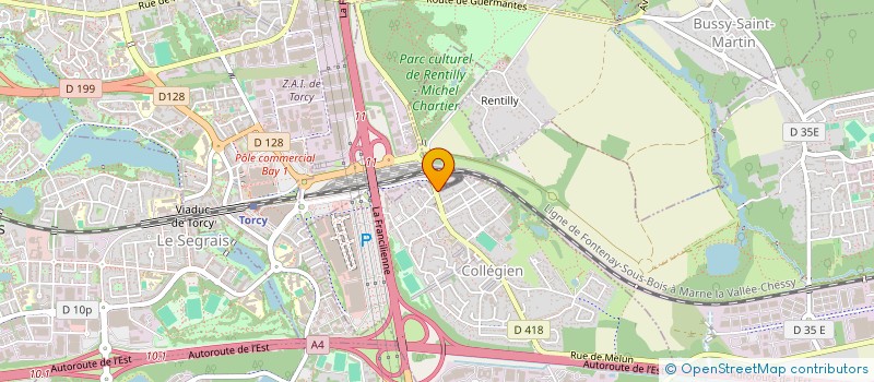 localisation de l'entreprise MONSIEUR HUGO OLIVEIRA  COLLEGIEN