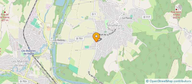 localisation de l'entreprise MONSIEUR HUGO OSORIO  VIC-LE-COMTE