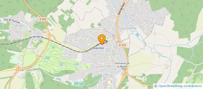 localisation de l'entreprise MONSIEUR HUGO PAIXAO  LUZARCHES