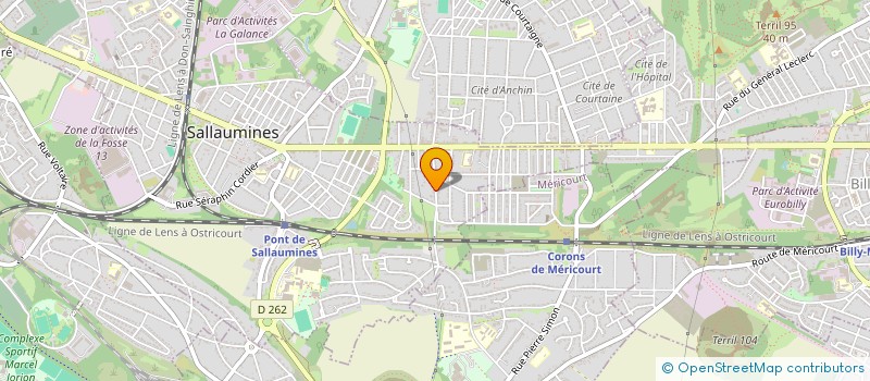 localisation de l'entreprise MONSIEUR HUGO PAJOR  SALLAUMINES