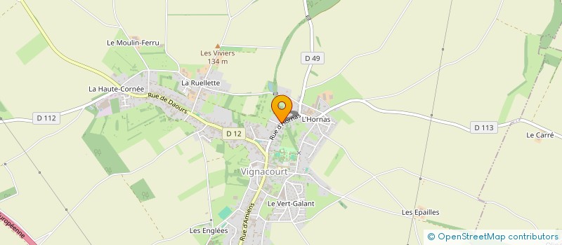 localisation de l'entreprise MONSIEUR HUGO PARIS à VIGNACOURT