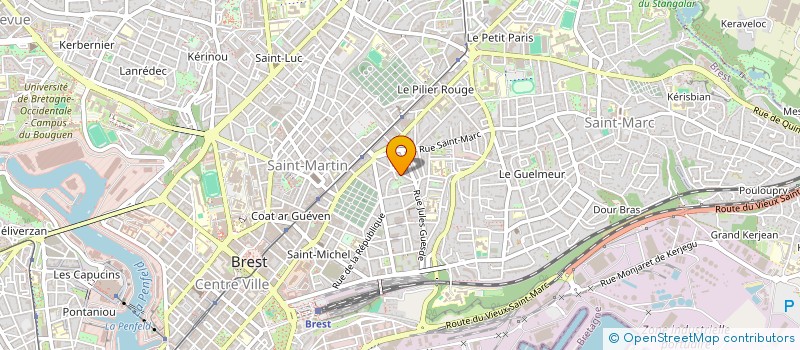 localisation de l'entreprise MONSIEUR HUGO PASQUET à BREST