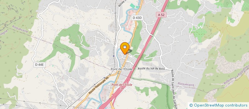 localisation de l'entreprise MONSIEUR HUGO PAUL EMILE GASPARI  ROQUEVAIRE