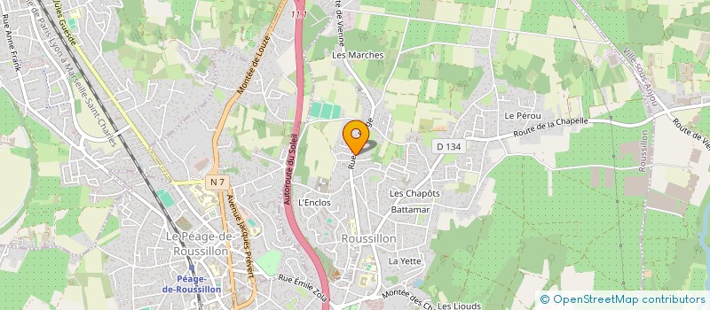 localisation de l'entreprise MONSIEUR HUGO PEIXOTO DA SILVA  ROUSSILLON