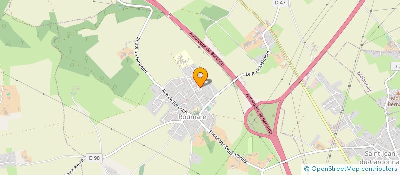 localisation de l'entreprise MONSIEUR HUGO PELON  ROUMARE