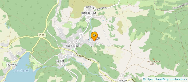 localisation de l'entreprise MONSIEUR HUGO PENA GONCALVES  AYDAT