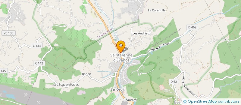 localisation de l'entreprise MONSIEUR HUGO PERCHE  EVENOS