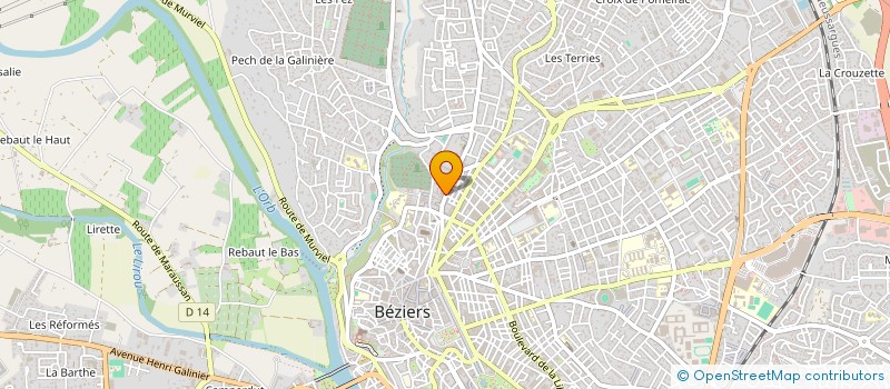 localisation de l'entreprise MONSIEUR HUGO PEREZ  BEZIERS