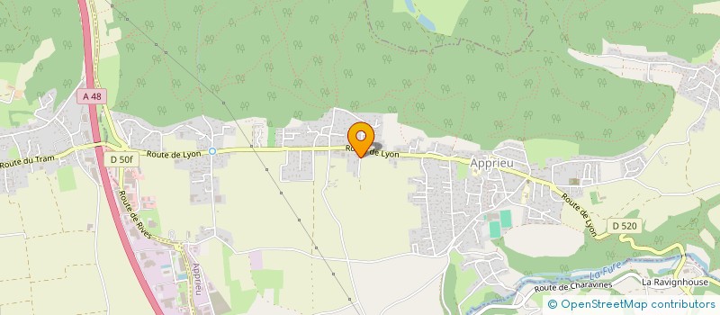 localisation de l'entreprise MONSIEUR HUGO PERRACHON  APPRIEU