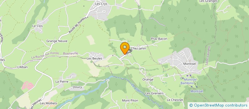 localisation de l'entreprise MONSIEUR HUGO PERUZZO  LA ROCHE-SUR-FORON