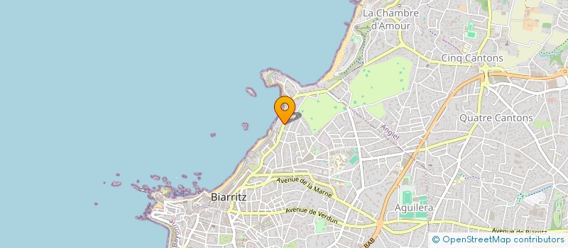 localisation de l'entreprise MONSIEUR HUGO PEYTOURET à BIARRITZ