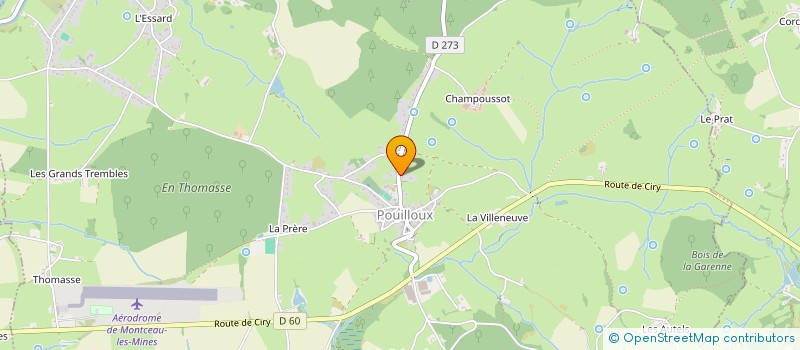 localisation de l'entreprise MONSIEUR HUGO PHILIBERT  POUILLOUX