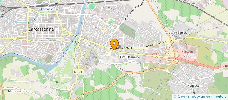 localisation de l'entreprise MONSIEUR HUGO PICAUT  CARCASSONNE