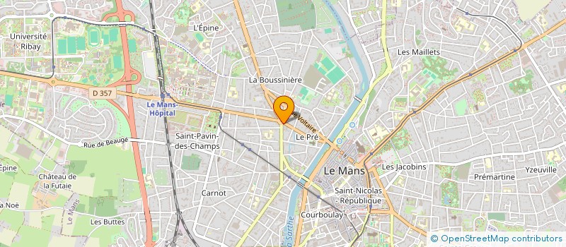 localisation de l'entreprise MONSIEUR HUGO PICHOT  LE MANS