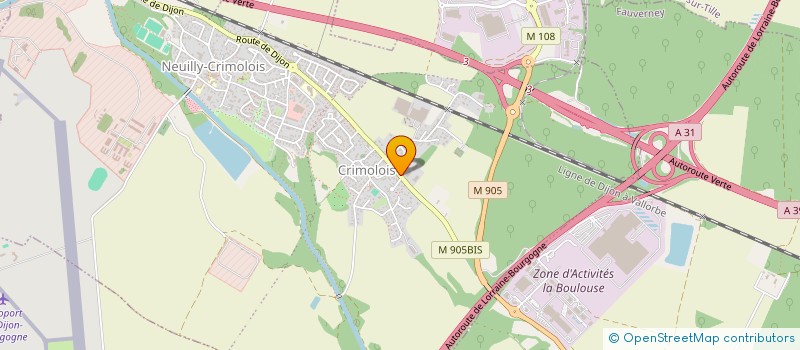 localisation de l'entreprise MONSIEUR HUGO PINTENO  NEUILLY-CRIMOLOIS