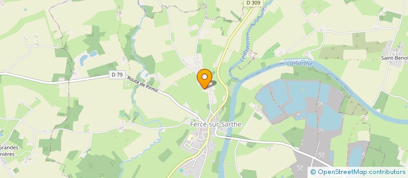 localisation de l'entreprise MONSIEUR HUGO PITOUT  FERCE SUR SARTHE