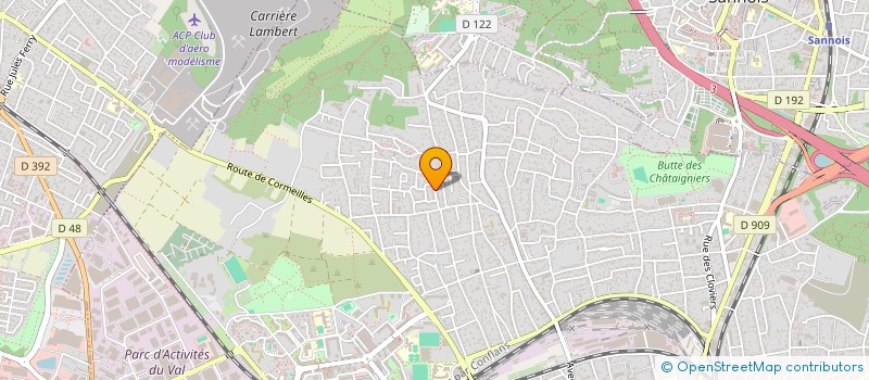 localisation de l'entreprise MONSIEUR HUGO POICHOTTE  ARGENTEUIL