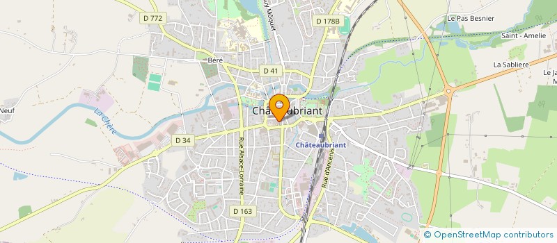 localisation de l'entreprise MONSIEUR HUGO POLLET à CHATEAUBRIANT