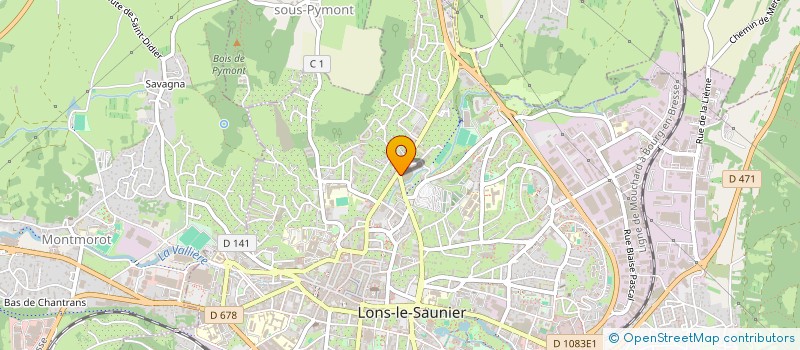 localisation de l'entreprise MONSIEUR HUGO POLLOLI à LONS-LE-SAUNIER