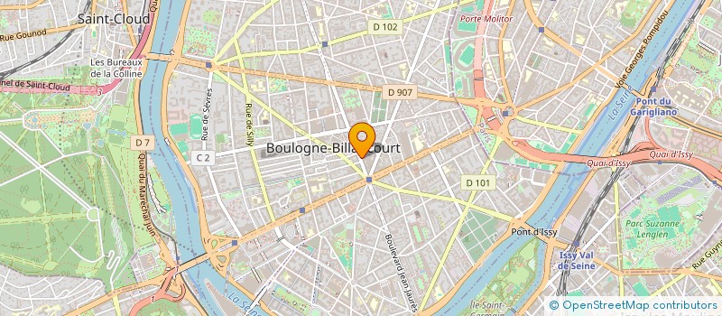 localisation de l'entreprise MONSIEUR HUGO PONCELET  BOULOGNE-BILLANCOURT