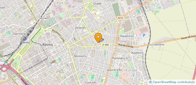 localisation de l'entreprise MONSIEUR HUGO POOUCHAIN  REIMS