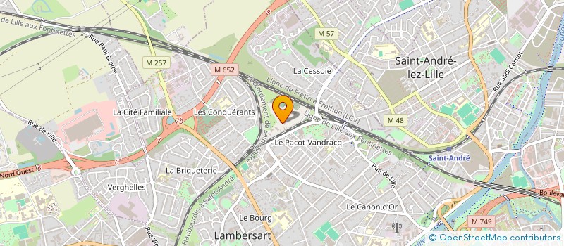 localisation de l'entreprise MONSIEUR HUGO POPPE à LAMBERSART