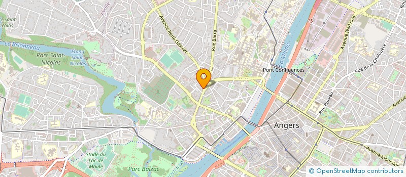 localisation de l'entreprise MONSIEUR HUGO PORCHER à ANGERS