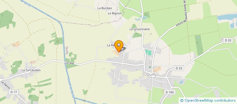 localisation de l'entreprise MONSIEUR HUGO PORCHER  QUILLY