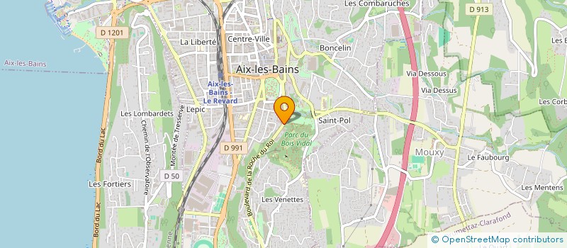 localisation de l'entreprise MONSIEUR HUGO PORRET  AIX-LES-BAINS