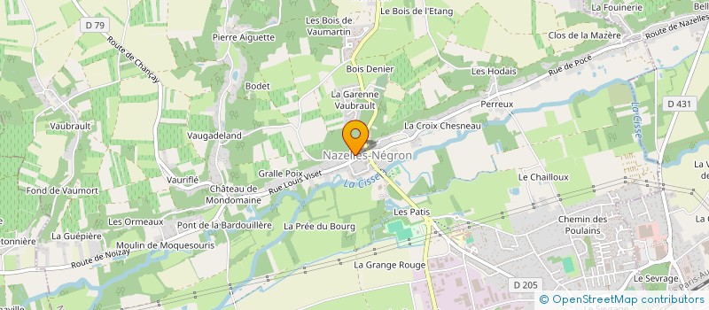 localisation de l'entreprise MONSIEUR HUGO POUCEL  NAZELLES-NEGRON