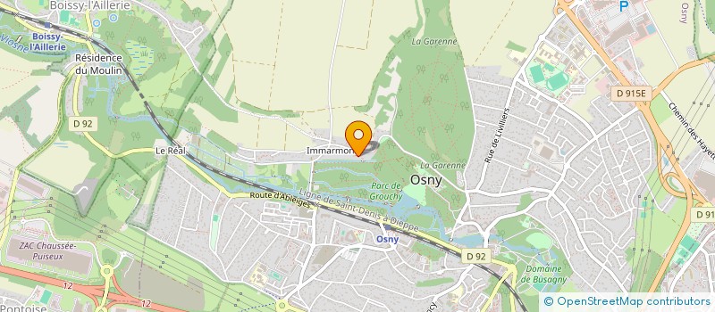 localisation de l'entreprise MONSIEUR HUGO POULLAIN  OSNY