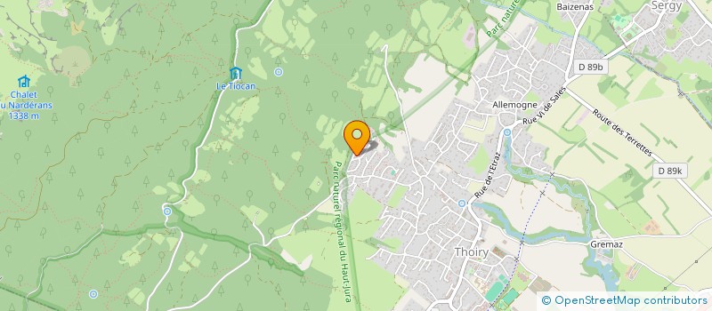 localisation de l'entreprise MONSIEUR HUGO POUSELER--PERRON  THOIRY