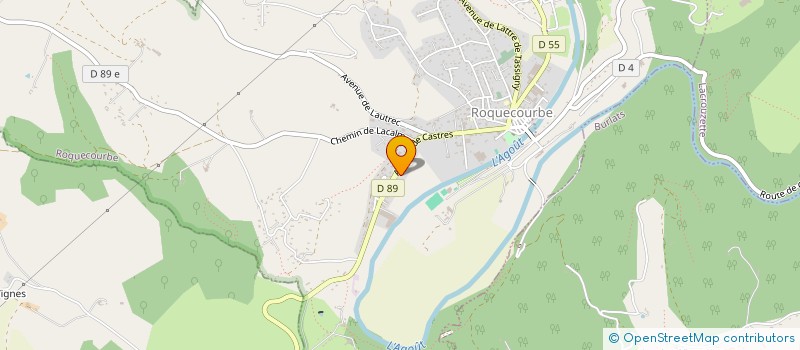 localisation de l'entreprise MONSIEUR HUGO POUSSINES  ROQUECOURBE