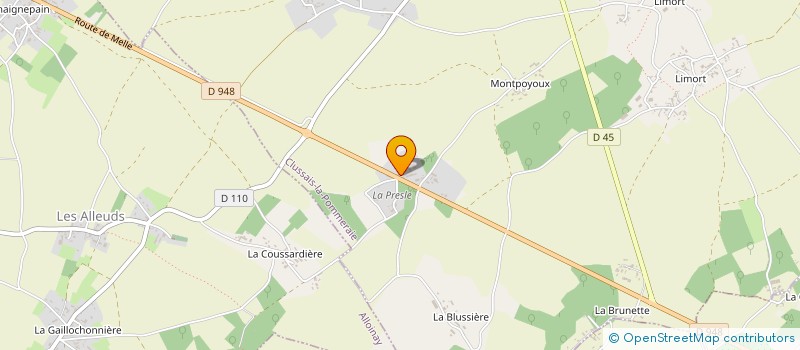 localisation de l'entreprise MONSIEUR HUGO POUVREAU  CLUSSAIS-LA-POMMERAIE