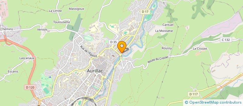 localisation de l'entreprise MONSIEUR HUGO PRADAL à AURILLAC