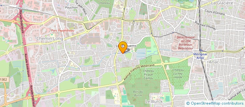 localisation de l'entreprise MONSIEUR HUGO PRADEL  MERIGNAC