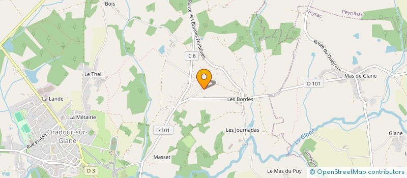 localisation de l'entreprise MONSIEUR HUGO PREVEYRAUD à ORADOUR-SUR-GLANE
