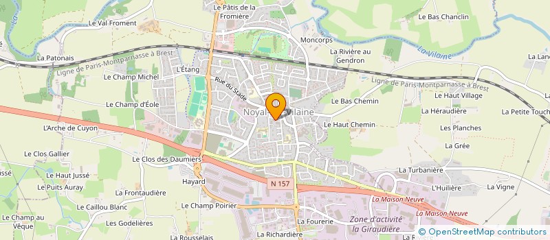 localisation de l'entreprise MONSIEUR HUGO PRIAMI  NOYAL-SUR-VILAINE