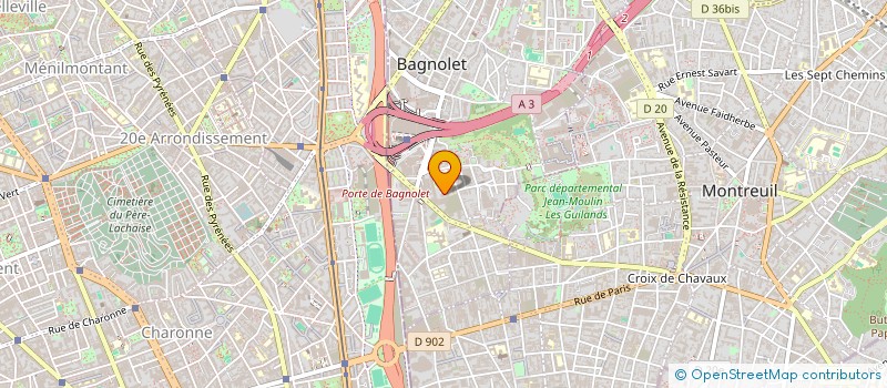 localisation de l'entreprise MONSIEUR HUGO PRIEUR à BAGNOLET