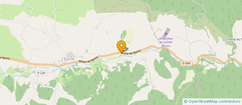 localisation de l'entreprise MONSIEUR HUGO PUIG  L'EPINE