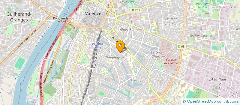 localisation de l'entreprise MONSIEUR HUGO QUEIROS  VALENCE