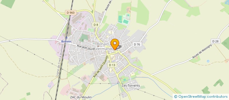 localisation de l'entreprise MONSIEUR HUGO QUENNESSON  BOHAIN-EN-VERMANDOIS