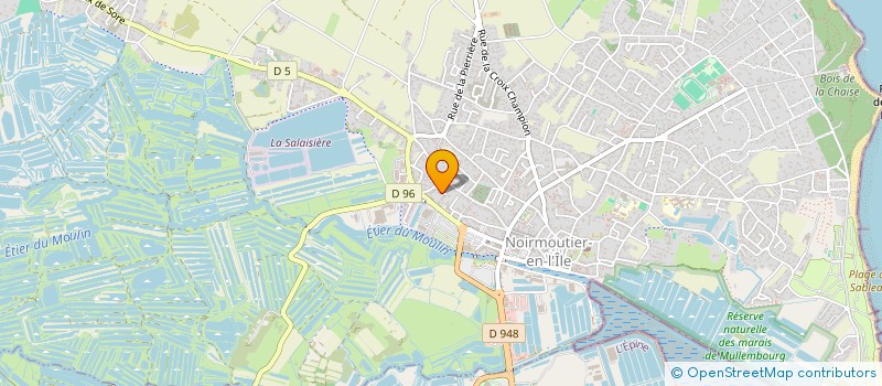 localisation de l'entreprise MONSIEUR HUGO RACINE  NOIRMOUTIER-EN-L'ILE