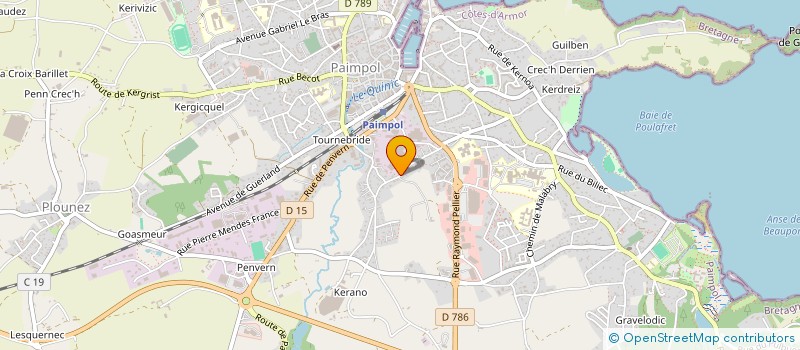 localisation de l'entreprise MONSIEUR HUGO RAFFA  PAIMPOL