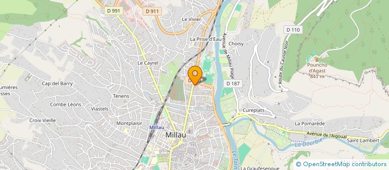 localisation de l'entreprise MONSIEUR HUGO RANDRIANAJAINA  MILLAU