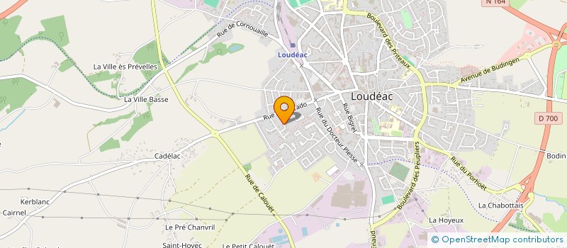 localisation de l'entreprise MONSIEUR HUGO RANNOU à LOUDEAC
